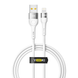 Кабель USB YOKI EXTRA YK-EX11 Lightning 2.4A 1.2m Колір Бiлий 6907858579044 фото 1