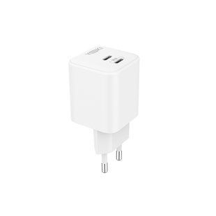 Мережевий Зарядний Пристрій Yoki MaxGaN YK-GaN65M2C 2 Type-C 65W Бiлий 6912345678278 фото