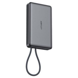 Power Bank AceFast M18 PD20W magnetic wireless charging, with cable Type-C, 10000mAh Черный 6974316284017 фото
