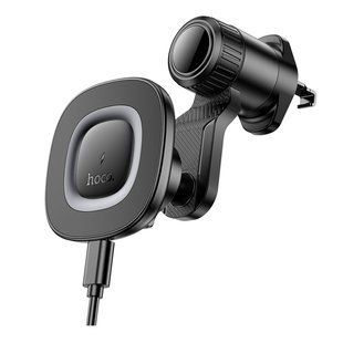 Автотримач Hoco HW30 Magnetic Ring Wireless 15W Чорний 6942007646925 фото