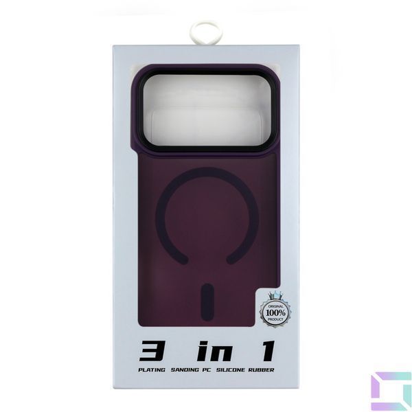 Чехол TPU+PC ShadowMat with MagSafe для iPhone 17 Pro Max Dark Purple 2020000497929 фото