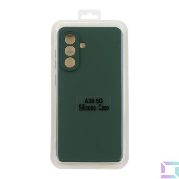 Чехол Silicone Cover Full Camera (A) для Samsung Galaxy A36 5G (A366) 71.Dark Green 2020000439585 фото