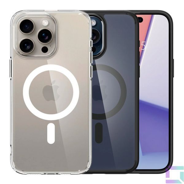 Чехол TPU+PC Spigen Ultra Hybrid with Magsafe для iPhone 15 Pro Black 2020000461012 фото