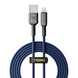 Кабель USB YOKI SMART YK-SM31 Lightning 2.4A 2m Чорно-Синій 6907858579716 фото 2