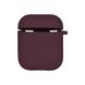 Чехол Silicone Case with microfibra для Airpods 1/2 Цвет 42.Maroon 2020000367871 фото