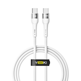 USB YOKI EXTRA YK-EX11 Type-C to Type-C 60W 1.2m Белый 6907858579075 фото