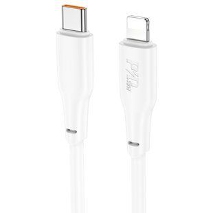 Кабель USB Hoco X93 Force PD20W Type-C to Lightning 2M Бiлий 6931474790668 фото