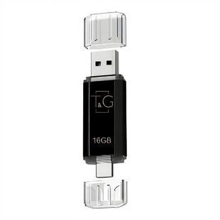 USB Flash Drive T&G 16gb USB/Type C 009 Черный 4719303953390 фото