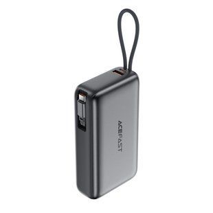 Універсальна Мобільна Батарея Power Bank AceFast M34 PD45W with cable Type-C, 20000mAh Чорний 6974316286370 фото