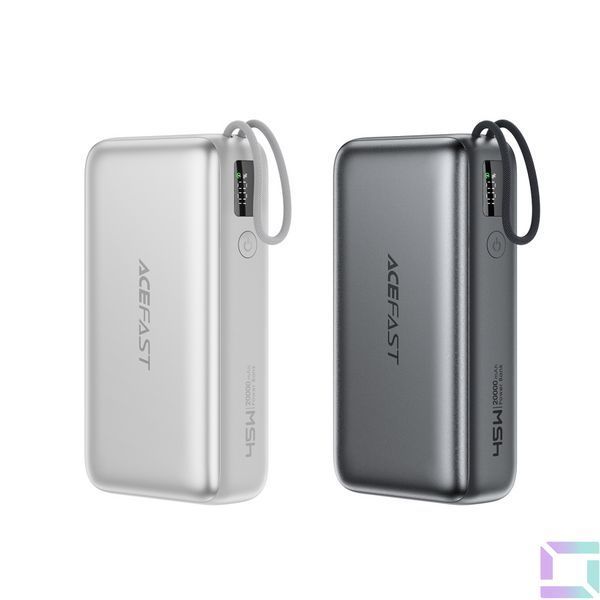 Універсальна Мобільна Батарея Power Bank AceFast M34 PD45W with cable Type-C, 20000mAh Чорний 6974316286370 фото