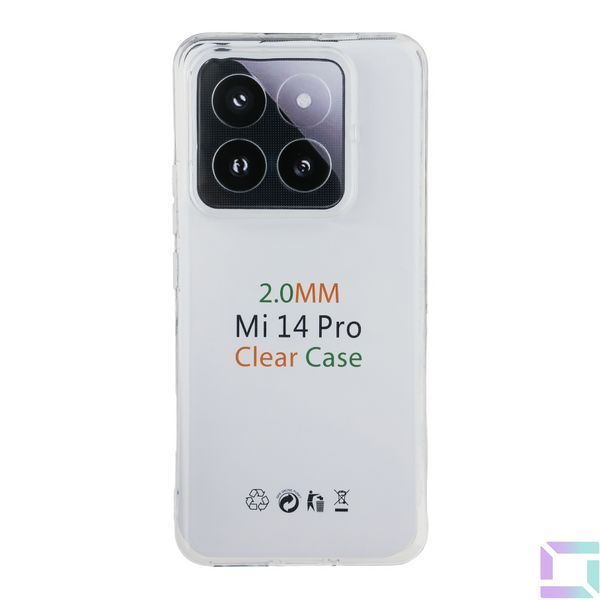 Чехол TPU Virgin Full Camera для Xiaomi 14 Pro Transparent 2020000392019 фото
