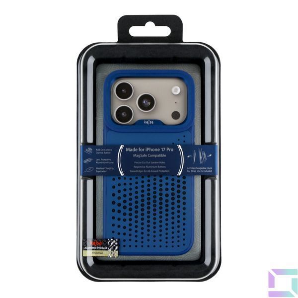 Чехол Kajsa Splendid Collection Circle with MagSafe для iPhone 17 Pro Blue Plus O-Ring 2020000509042 фото