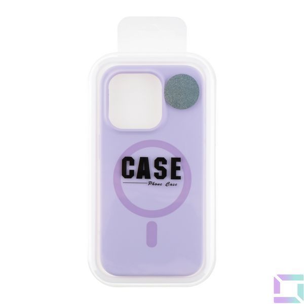Чехол Glow Silicone Case with Magsafe для iPhone 13 Pro Light purple 2020000454649 фото
