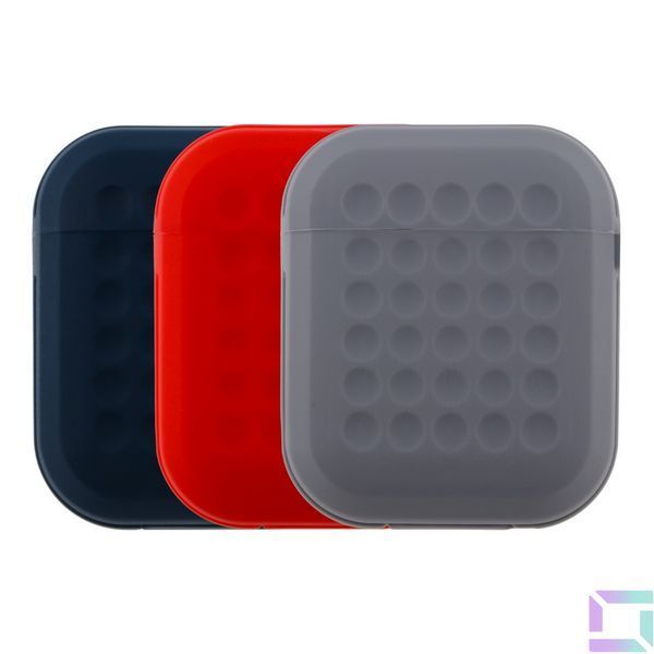 Футляр Silicone Fashion Case with Hook для Airpods 1/2 Black 2020000441847 фото