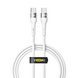 USB YOKI EXTRA YK-EX11 Type-C to Type-C 60W 1.2m Белый 6907858579075 фото 1