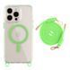Чохол TPU+PC LanyardCase with MagSafe для iPhone 14 Pro Max Fluorescent Green 2020000477310 фото