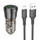 Автомобільний Зарядний Пристрій Borofone BZ23 1USB QC18W+Micro Прозоро-чорний 6941991106910 фото 1