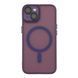 Чохол TPU+PC Magnetic Matte Camera Lens with Magsafe для iPhone 14 Dark Purple 2020000437901 фото