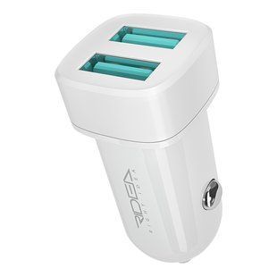 Автомобільний Зарядний Пристрій Ridea RCC-21012 Grand 2USB 2.4 A Бiлий 6902013730155 фото