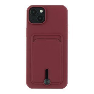 Чехол TPU Colorfull Pocket Card для iPhone 15 Plus Maroon 2020000358343 фото