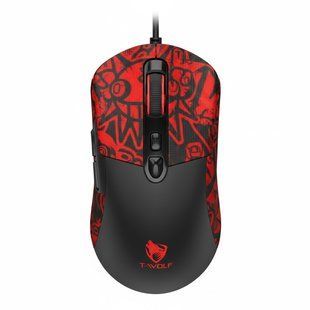 USB Миша Ігрова TWolf G550 Чорно-червоний 2020000504931 фото