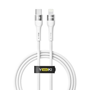 USB YOKI EXTRA YK-EX11 Type-C to Lightning 30W 1.2m Белый 6907858579082 фото