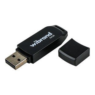 USB флеш-накопичувач Wibrand 64gb Mink Чорний 4820124251371 фото