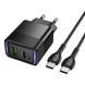 Сетевое Зарядное Устройство Hoco CS112A 1USB/1USB-C QC/PD 30W+Type-C to Type-C Чорний 6942007680400 фото 1