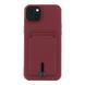 Чехол TPU Colorfull Pocket Card для iPhone 15 Plus Maroon 2020000358343 фото