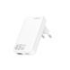 Мережевий Зарядний Пристрій Yoki SlimGaN YK-GaN45SAC 1 Type-C + 1USB 45W Бiлий 6912345678193 фото 1