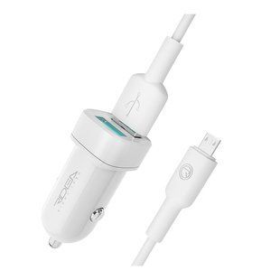 Автомобільний Зарядний Пристрій Ridea RCC-21112 Grand Micro 2USB 2.4 A Бiлий 6902013730193 фото
