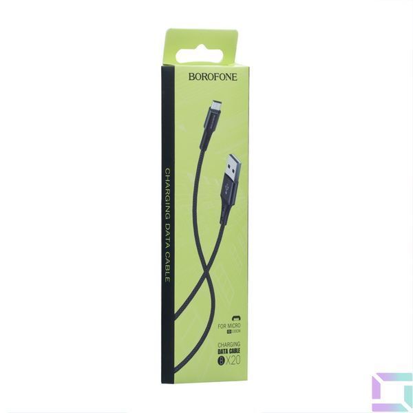 Кабель USB Borofone BX20 Micro Чорний 6931474700797 фото