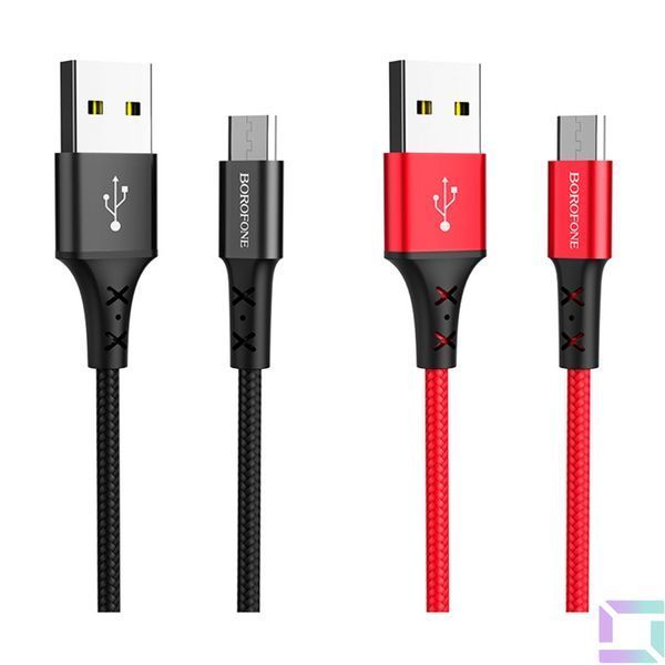 Кабель USB Borofone BX20 Micro Чорний 6931474700797 фото