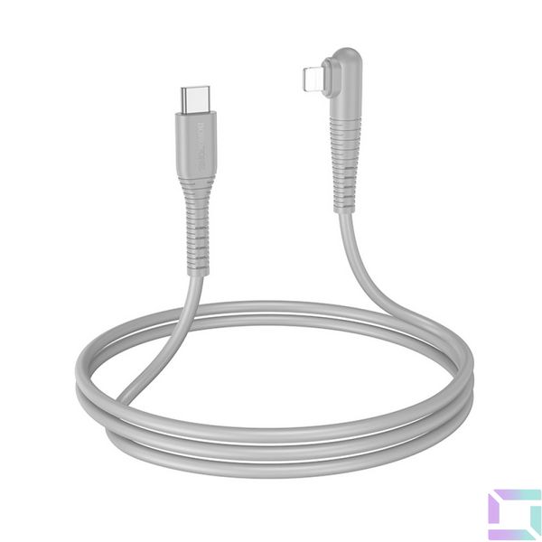 Кабель USB Borofone BX105 Corriente PD27W Type-C to Lightning Колір Сiрий 6941991110054 фото