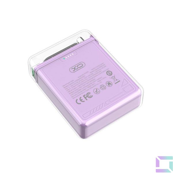 Power Bank XO PR226 Mini Transparent Magnetic Absorption 15W 10000mAh Цвет Бежевый 6920680849420 фото