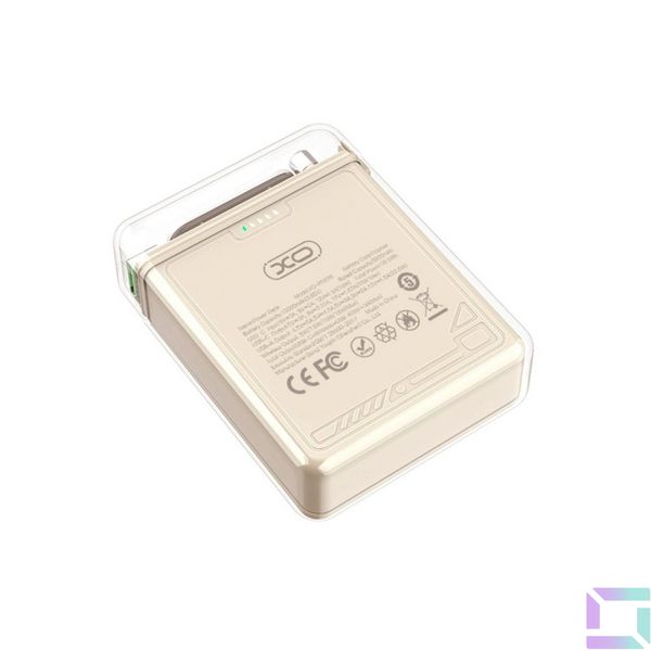 Power Bank XO PR226 Mini Transparent Magnetic Absorption 15W 10000mAh Цвет Бежевый 6920680849420 фото