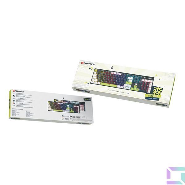 Клавіатура Ігрова FANTECH ATOM104S MK878S Mori Red Switch Синій 6977052250094 фото