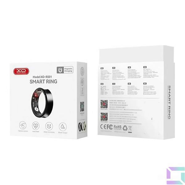 Смарт-кольцо XO Smart Ring RS01 размер 10 (19,8mm) Черный 6975837581630 фото