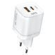 Мережевий Зарядний Пристрій Ridea RW-GaN35PPAC Prime Plus Type-C+1USB PD&QC 35W Бiлий 6922021975263 фото 1
