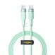 Кабель USB YOKI STYLE YK-ST41 Type-C to Type-C 60W 1.2m Зелений 6907858579747 фото 2