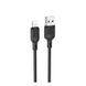 Кабель USB Borofone BX113 Silicone Lightning 2.4A 2m Чорний 6941991115486 фото 1