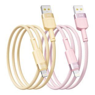 Кабель USB Ridea RC-CP43 ColorPro Lightning 12W 1.2m Помаранчевий 6908014700036 фото
