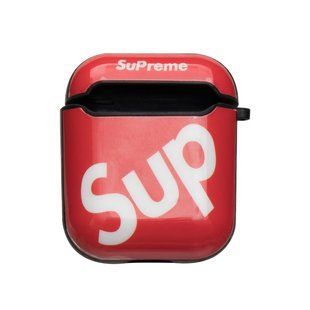 Футляр для Навушників Airpods 1/2 Glossy Brand Sup Red 2020000141693 фото