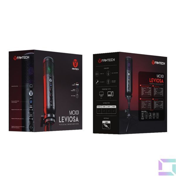 Микрофон Для Стрима FANTECH MCX01 Leviosa Черный 6972661286168 фото
