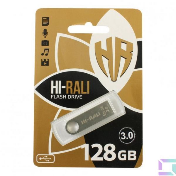 USB Flash Drive 3.0 Hi-Rali Shuttle 128gb Стальной 4711472584924 фото