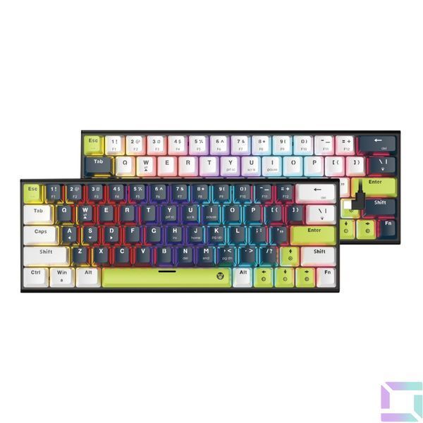 Клавіатура Ігрова FANTECH ATOM63 MK874V2 MIZU Blue Switch SkyBlue 6972661289961 фото