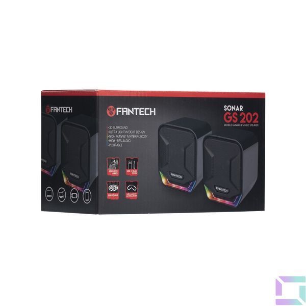 Комп'ютерні колонки FANTECH GS202 Sonar Чорний 2020000121954 фото
