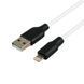 Кабель USB Ridea RC-AI21 AirSiliconePro 12W Lightning Біло-Чорний 6908013800096 фото 4