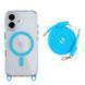 Чехол TPU+PC LanyardCase with MagSafe для iPhone 16 Sky Blue 2020000476931 фото