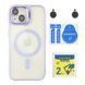 Чехол TPU+PC+Metal Stand Case with MagSafe and Camera Lenses для iPhone 15 Purple 2020000407584 фото